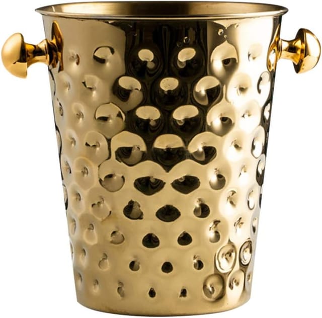 Seau À Champagne En Acier Inoxydable De 5 Litres, Rafraîchisseur À Vin Pour Bouteilles, Accessoire Élégant Pour Réceptions Et Fêtes