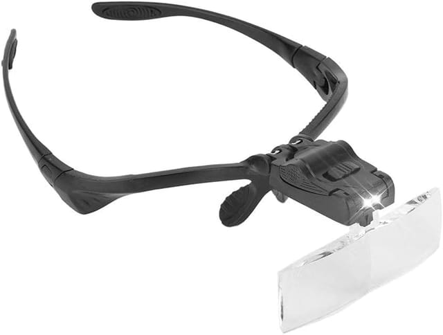 Loupe Frontale Avec Cinq Lentilles Led Pour Tatouage Et Pose De Cils Bandeau Grossissant Pour Travail De Précision Confortable