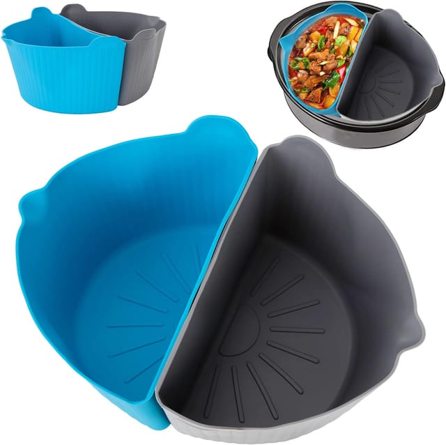 Insert Pour Mijoteuse En Silicone Réutilisable, Séparateur Résistant À La Chaleur Pour Cuisson Lente Et Division Des Aliments