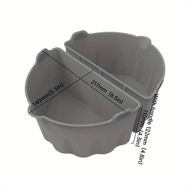 Séparateurs En Silicone 2 En 1 Pour Mijoteuse Ovale De 6, 7 Et 8 Pintes (6, 7 Et 8 Pintes) - Accessoires De Cuisine Réutilisables En Silicone Alimentaire