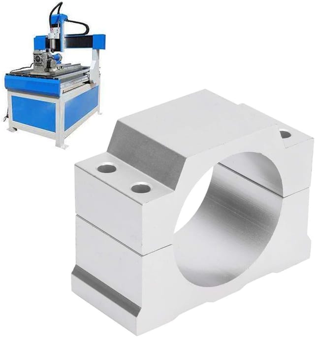 Bride De Support Pour Moteur De Gravure Diamètre Cinquante Deux Millimètres Avec Quatre Vis De Fixation Accessoire Pour Fraiseuse Cnc