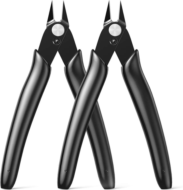 Petite Pince Coupante, 2 Pinces Coupantes Pour Fils Électroniques, Mini Pince Coupante De Précision Pour Modélisme, Fils Fins, Électronique, Colliers De Serrage