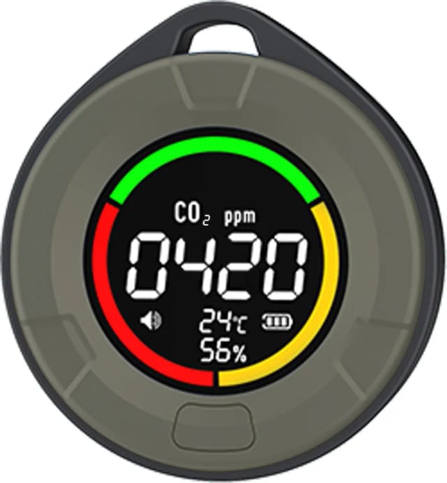 Mini Détecteur De Co2 Pth Dix C Mesureur De Qualité D Air Portable Pour Intérieur Et Voyage Design Compact
