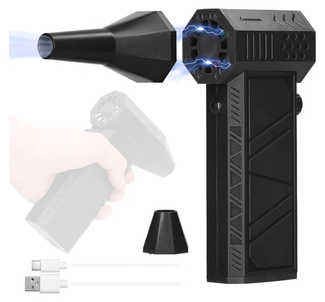 Souffleur Turbo X6 Cent Trente Mille Tours Par Minute Vitesse Cinquante Deux Mètres Par Seconde Moteur Sans Balais Pour Nettoyage Clavier
