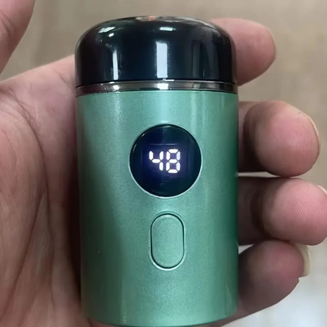 Mini Rasoir Electrique Rechargeable Lavable Integralement Tondeuse Barbe Portable Pour Voyage Voiture Et Deplacements