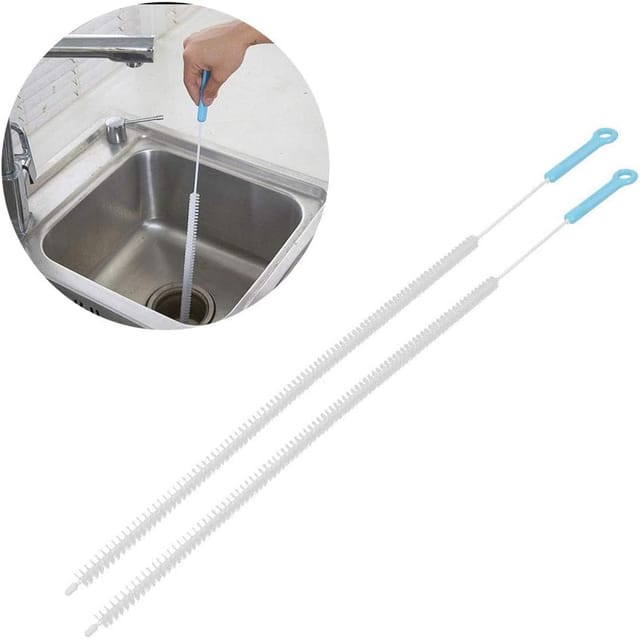 Lot De Deux Brosses Flexibles Pour Déboucher Les Canalisations Soixante Et Onze Centimètres Pour Évier Et Douche Outil Pour Enlever Les Cheveux