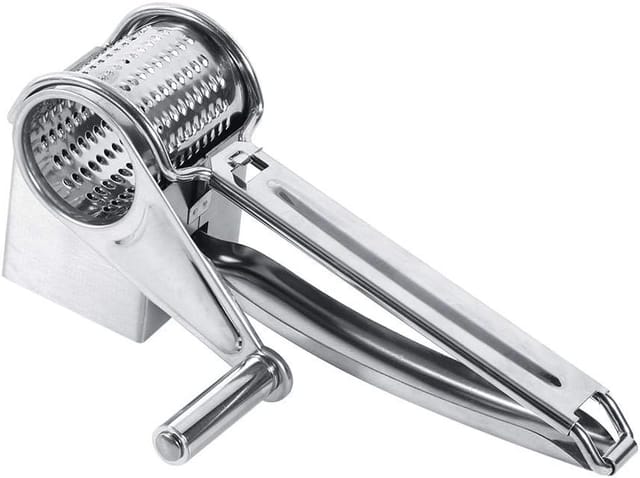 Râpe À Fromage Rotative Manuelle Multifonction En Acier Inoxydable Pour Cuisine Outil De Préparation Culinaire