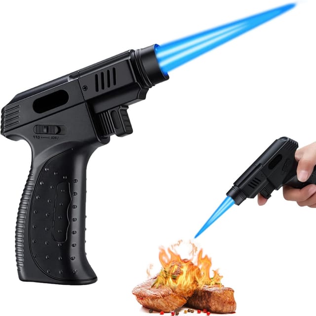 Briquet À Vent Rechargeable En Forme De Pistolet De Soudage, Allumeur Direct Pour Soudure Et Usage Professionnel