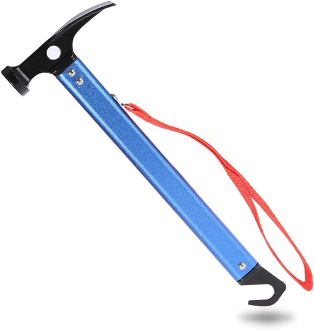 Marteau Extracteur De Piquets De Tente Multifonction Outil Pour Camping Et Randonnée Accessoire Pour Planter Et Retirer Les Sardines