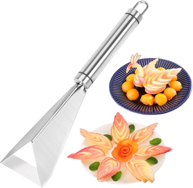 Couteau De Sculpture Triangulaire Multifonction En Acier Inoxydable Pour Fruits Et Légumes Outil Créatif