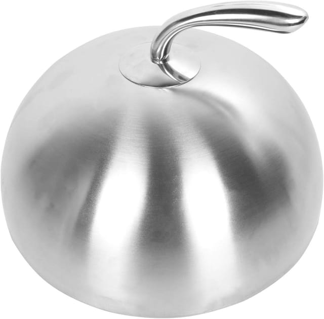 Cloche À Hamburger En Acier Inoxydable De 24 Cm, Couvercle Pour Steak Et Teppanyaki, Protège Des Éclaboussures Tout En Faisant Fondre Le Fromage