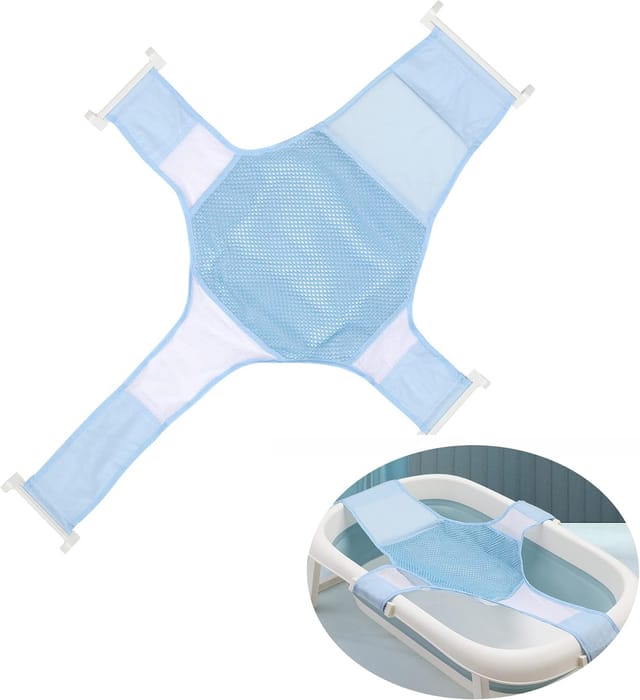 Hamac De Bain Pour Bébé Réglable Antidérapant Support De Baignoire Pour Nouveau Né Zéro À Huit Mois Filet De Sécurité Pour Bain Confortable