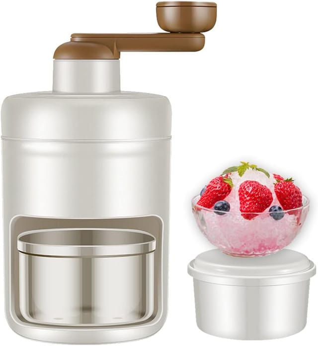 Broyeur À Glace Manuel Avec Bol, Machine À Neige Pour Granités, Cocktails Et Desserts Glacés, Outil De Cuisine