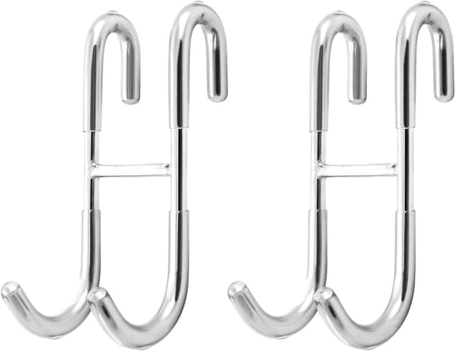 Lot De 2 Supports De Douche Sans Perçage En Acier Inoxydable, Crochets Pour Porte De Douche Et Serviettes, Solides