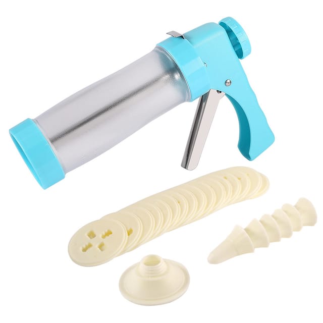 Presse À Biscuits En Acier Inoxydable, Outil De Pâtisserie Créatif Et Facile À Utiliser, Avec 16 Plaques Et 6 Embouts Pour La Cuisine