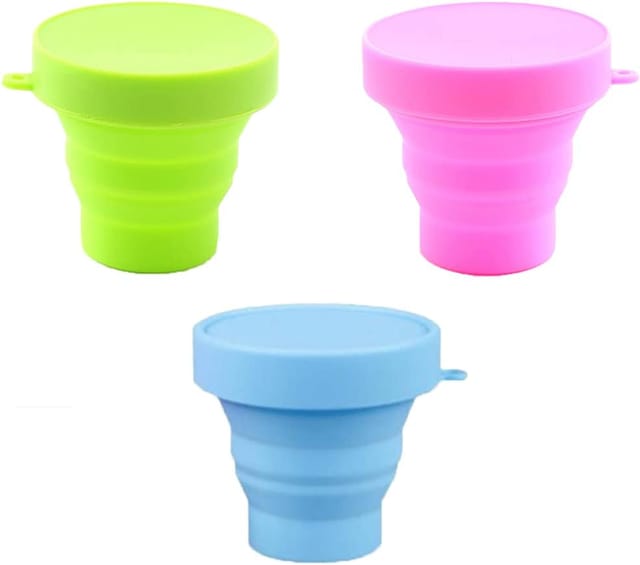 Tasse Pliante En Silicone Cent Soixante Dix Millilitres Réutilisable Pour Pique Nique Et Randonnée Nomade