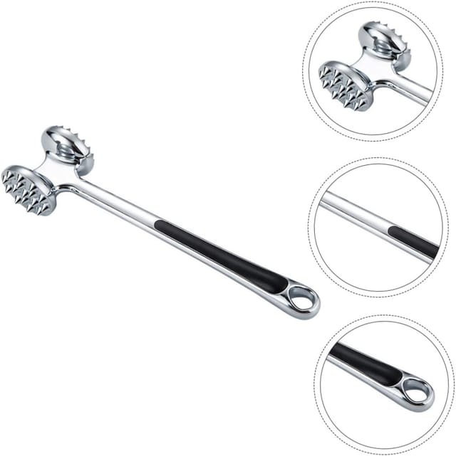 Attendrisseur À Steak Marteau Acier Inoxydable - Pour Viande, Agneau, Outil Cuisine Professionnel