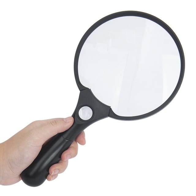 Loupe De Poche Éclairée, Grossissement 10x, 20x, 45x, Avec 3 Led Pour La Lecture, L'Examen De Bijoux Et L'Exploration (idéale Pour Les Seniors).
