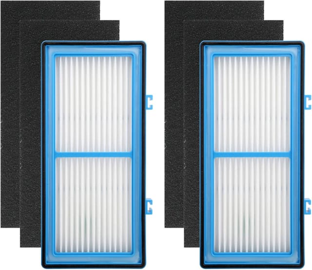 Filtres Hepa + 4 Filtres À Charbon Actif Pour Filtres De Remplacement Pour Purificateurs D'Air Holmes Aer1 (modèles Hapf30at Et Hap242-nuc).