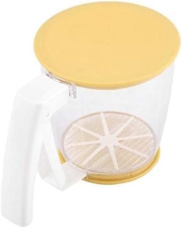 Tamis À Farine Manuel Avec Manche Pour Pâtisserie Vibreur Pour Saupoudrer La Farine Et Le Sucre Outil Avec Couvercle Pour Cuisson