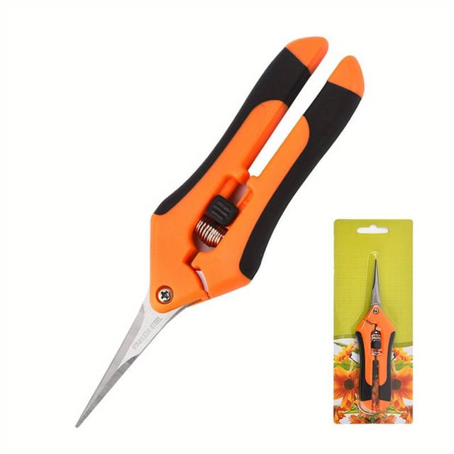 Cisailles De Jardin En Acier Inoxydable, Ciseaux À Plantes, À Fruits Et À Raisins, Coupe-feuilles Horticoles, Outils De Taille À Coude Droit