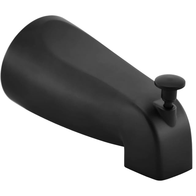 Bec De Baignoire Avec Inverseur, À Emboîter, En Alliage De Zinc, Remplacement De Robinet De Baignoire, Installation Facile