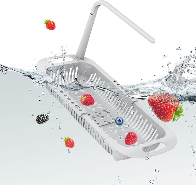 Filtre D Évier Extensible Pour Laver Les Légumes Et Les Pâtes Passoire De Cuisine Réglable Pour Égouttage