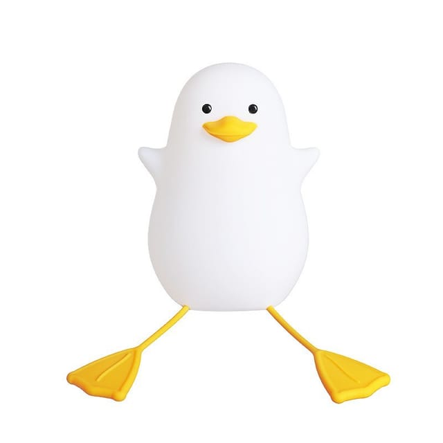 Veilleuse Canard Mignonne, Cadeaux Pour Femmes, Adolescentes Et Bébés, Veilleuses Pour Chambre D'Enfant, Décoration Kawaii, Veilleuses De Noël Mignonnes En Silicone En Forme De Mouette