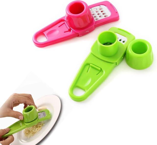 Lot De Deux Mini Broyeurs Multifonctions Pour Ail Et Gingembre En Plastique Outil De Cuisine Compact Pour Hacher Les Aromates Rapidement