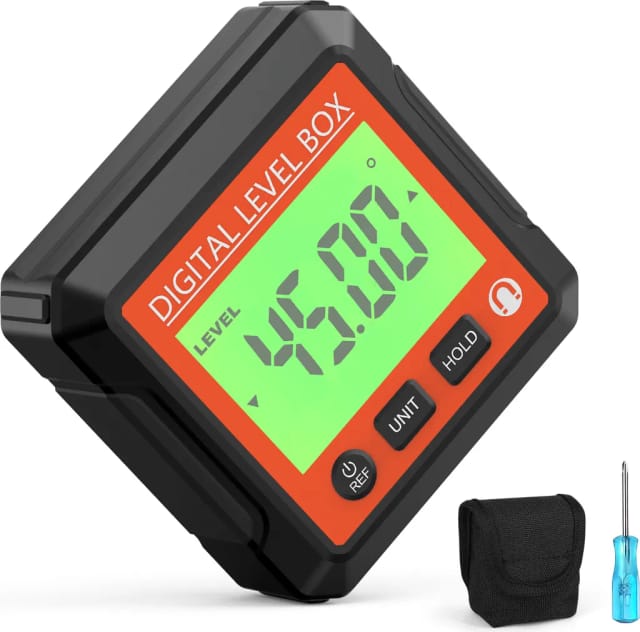 Inclinomètre Magnétique Trois En Un Avec Écran Lcd Quatre Unités Pour Mesure D Angle Et De Niveau Digital