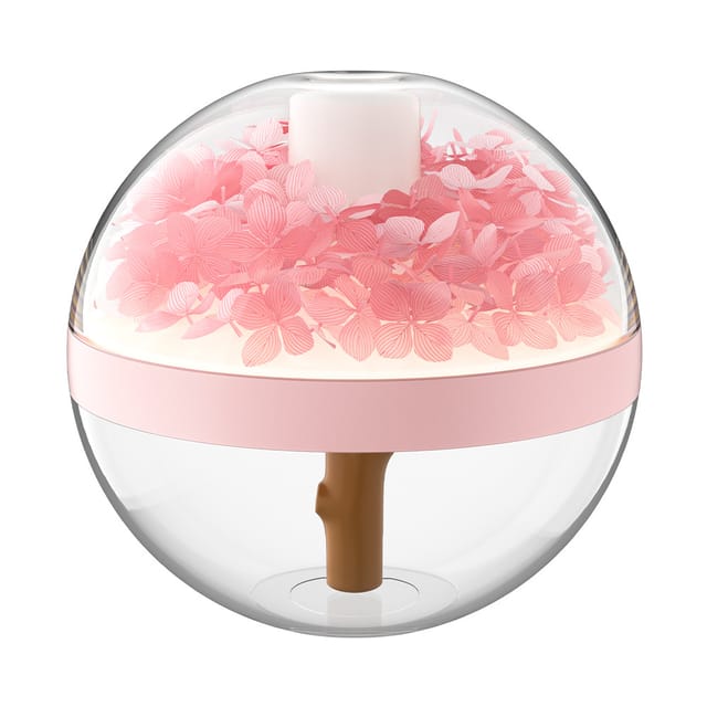 Humidificateur Portable À Fleurs Séchées, Capacité De 270 Ml, Mini Lampe D'Ambiance De Table Ou De Chevet