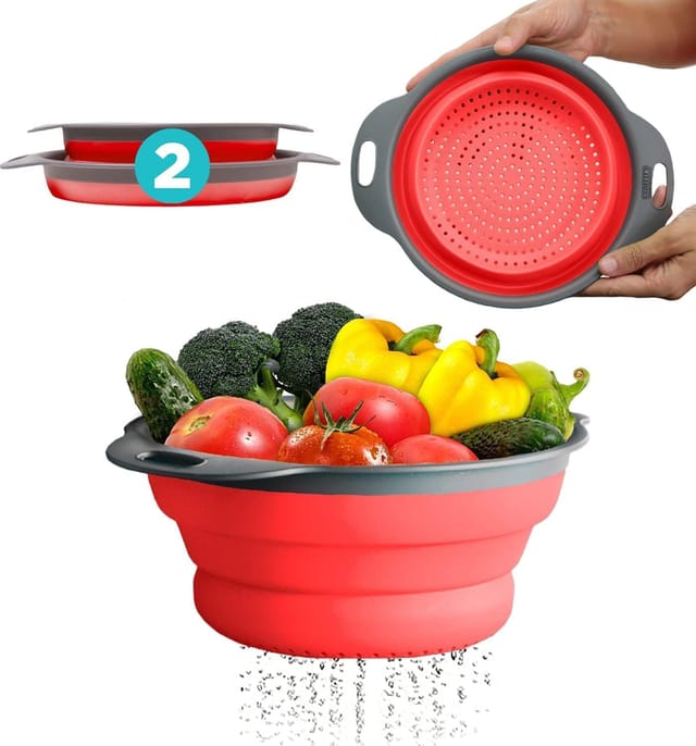 Kit De Filtres Et Entonnoirs Pliables Pour Évier De Cuisine Deux Et Trois Quarts Pour Égoutter Et Filtrer Les Aliments