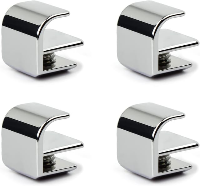 Lot De Quatre Poignées Pour Porte De Douche En Verre Pour Épaisseur Un À Six Millimètres Accessoire Pour Cabine De Douche