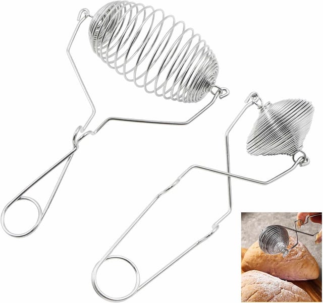 Saupoudreur À Farine Et Sucre Glace En Inox Avec Fonction Vibrante, Doseur Polyvalent Pour Cacao, Épices, Cannelle Et Chocolat En Poudre, Lot De 2