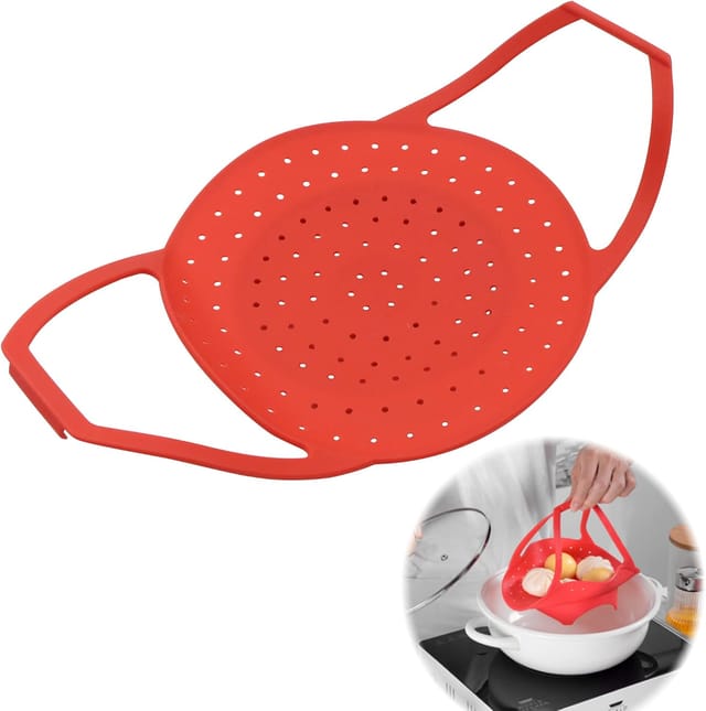 Tapis Vapeur Pliable En Silicone Pour Cuisson, Accessoire De Cuiseur Vapeur Adapté À Toutes Les Casseroles Et Autocuiseurs
