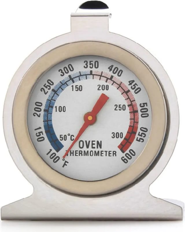 Thermomètre De Four Jusqu À Trois Cents Degrés En Acier Inoxydable Avec Crochet Pour Cuisine Et Grill Lecture Instantanée