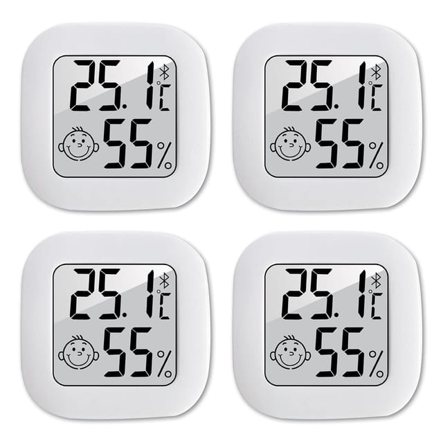 Thermomètre Hygromètre Numérique Miniature Haute Précision Portable Pour Chambre Nursery Et Salon Affichage Intérieur