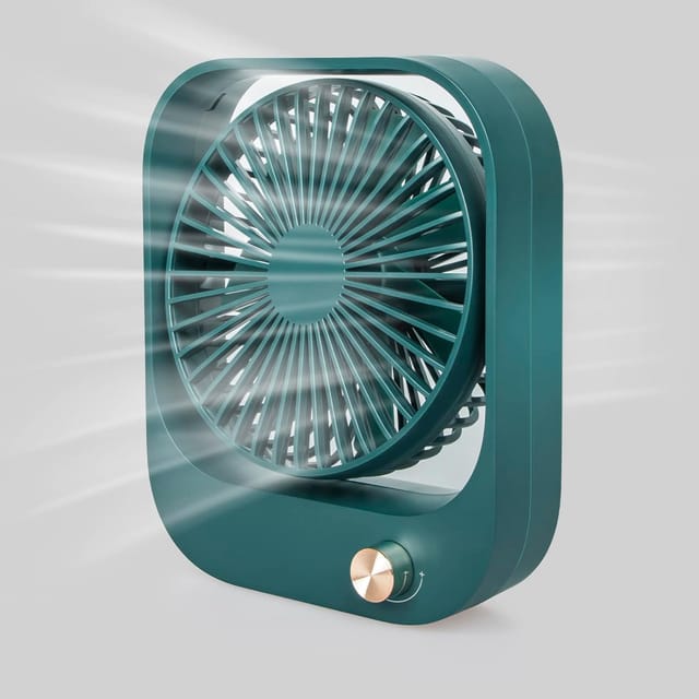 Ventilateur De Bureau Usb, Puissant Et Silencieux, Pour Une Circulation D'Air Optimale, Avec 10 Vitesses Et Angle D'Inclinaison Réglable.