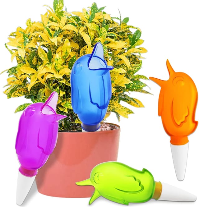 Lot De Piquets D'Arrosage Automatique, Globes D'Arrosage Pour Plantes, Système D'Irrigation Goutte À Goutte Automatique, Tuteurs D'Arrosage Automatique