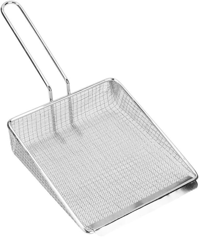 Panier De Friture Multifonction En Acier Inoxydable Écumoire Pour Cuisson Des Aliments Accessoire De Cuisine Pour Frites Et Beignets Maison
