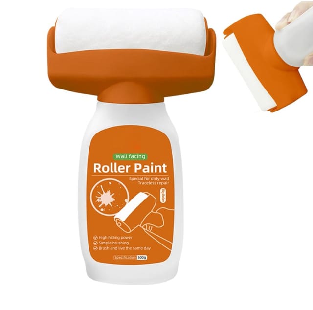 Rouleau De Peinture Pour La Réparation Des Murs Outil Multifonctionnel Portable De Rénovation Et D'Amélioration Du Mastic, Rouleau Pour Les Murs Du Salon