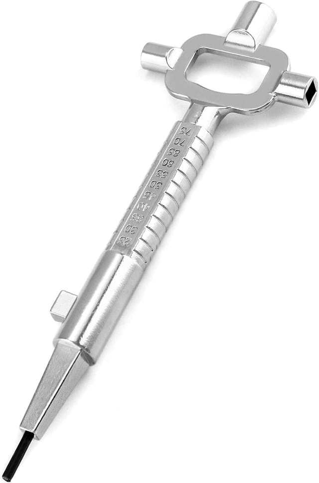 Cle Universelle De Chantier Pour Armoires Electriques Et Bâtiment En Alliage De Zinc Avec Jauge De Cylindre Pour Armoires De Contrôle