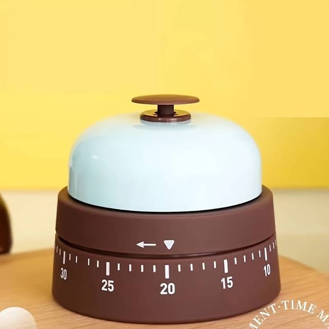 Minuteur Mécanique Gestion Temps Cuisine - Design Cloche, Indispensable  Étudiants Et Cuisine