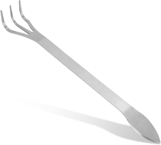 Griffe De Jardin À 3 Dents En Acier Inoxydable, Outil De Désherbage Manuel Avec Manche Ergonomique