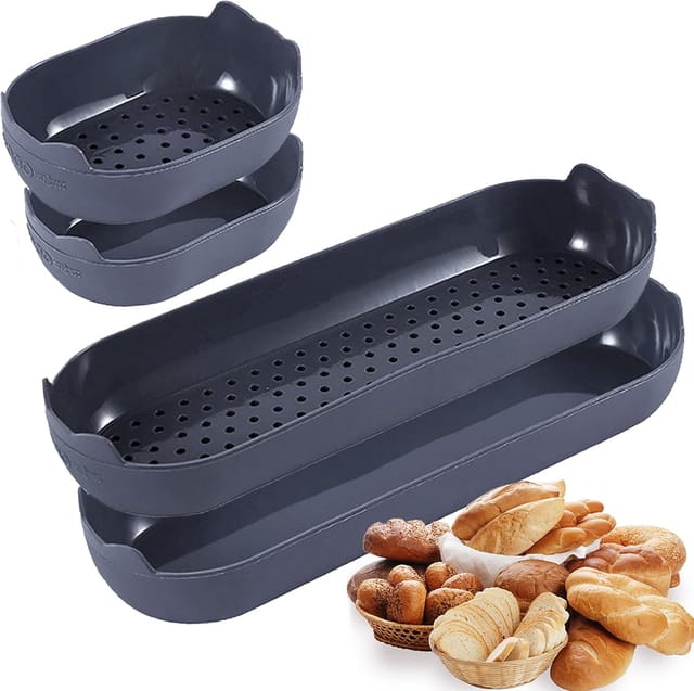 Moule À Baguette En Silicone Anti Adhérent Pour Cuisson Au Four Accessoire De Boulangerie Réutilisable Pour Pains