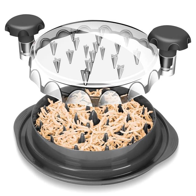 Râpe À Poulet, Outil Professionnel Pour Râper Les Filets De Poulet, Rotatif, Couvercle Transparent, Poignée Ergonomique, Râpe À Viande