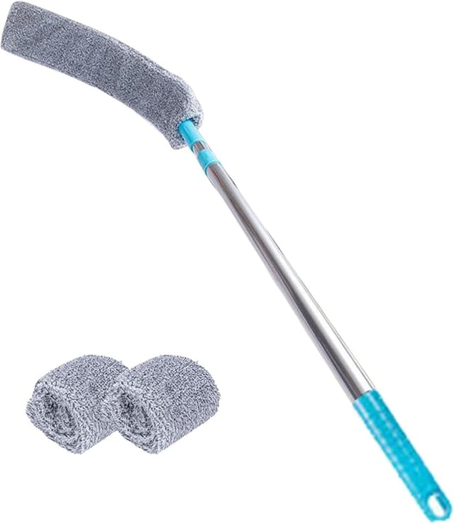 Aspirateur À Poussière Rétractable Pour Espaces Étroits, Plumeau Télescopique Lavable En Microfibre, Tête Flexible Et Capuchon Anti-rayures...
