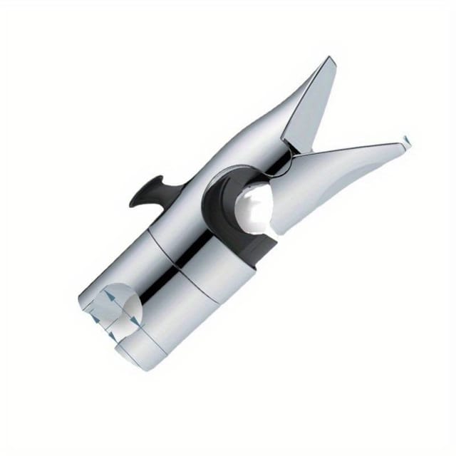 Barre De Douche, Support De Douche, Manchon Coulissant Réglable, Boucle Centrale À Fourche, Support De Pommeau De Douche Relevable, Accessoires De Salle De Bain