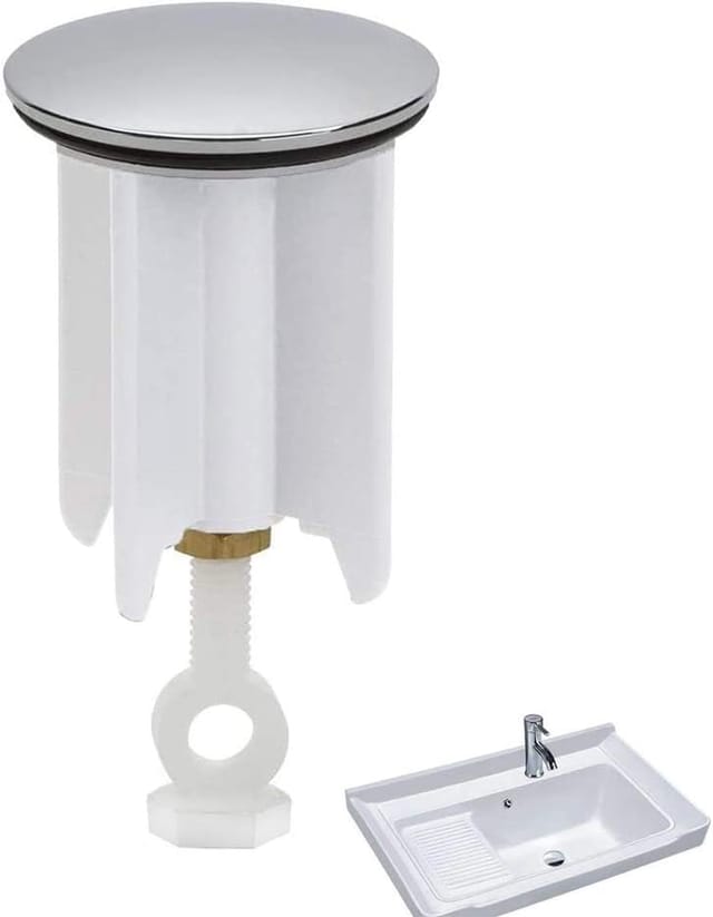 Couvercle De Bonde Universel Réglable Diamètre Quarante Millimètres Pour Lavabo Et Évier Accessoire De Plomberie De Haute Qualité