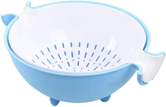 Ensemble Bol Et Passoire 2-en-1 En Plastique, Filtre De Cuisine Pour Pâtes, Légumes Et Céréales, Outil Pratique Au Quotidien